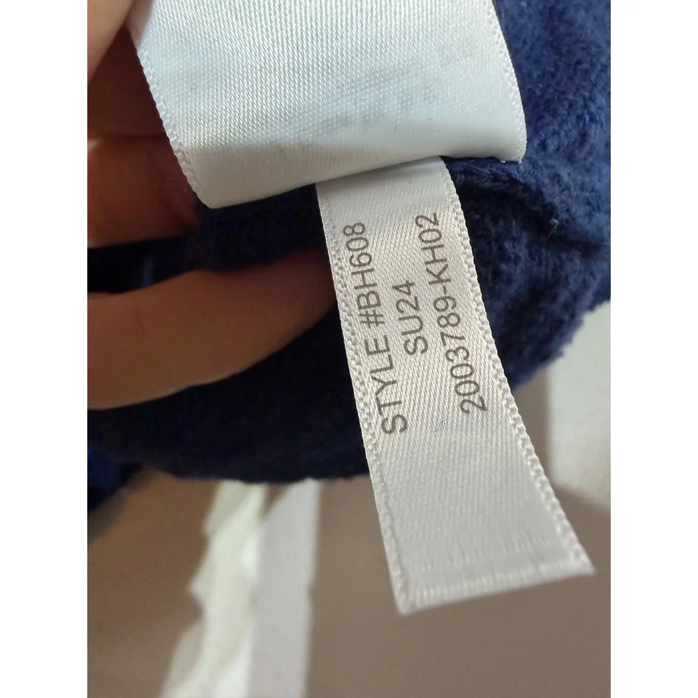 J.Crew Cardigan Sweater Women M Blue V-Neck Button Front AB050 Preppy Classic‎